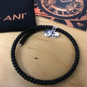 Alexi and Ani black beaded wrap bracelet